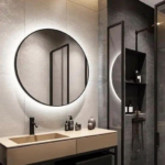 04. APVALUS FONINIS + RĖMELIS - Veidrodis - Įvairūs veidrodžiai - 04. APVALUS FONINIS + RĖMELIS VEIDRODIS