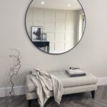 24. Apvalus veidrodis be apšvietimo dekoratyviniu rėmeliu - veidrodžių gamyba - veidrodžiai