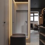 29. Stačiakampis veidrodis dekoratyviniu rėmeliu ir apšvietimu - veidrodžiai - veidrodžių gamyba - veidrodis