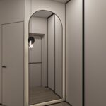 35. Arka veidrodis dekoratyviniu rėmeliu ir apšvietimu - veidrodžių gamyba - arka veidrodis - veidrodis - veidrodžiai