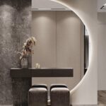 40. Pusmėnulis veidrodis - veidrodžiai - veidrodžių gamyba - veidrodis